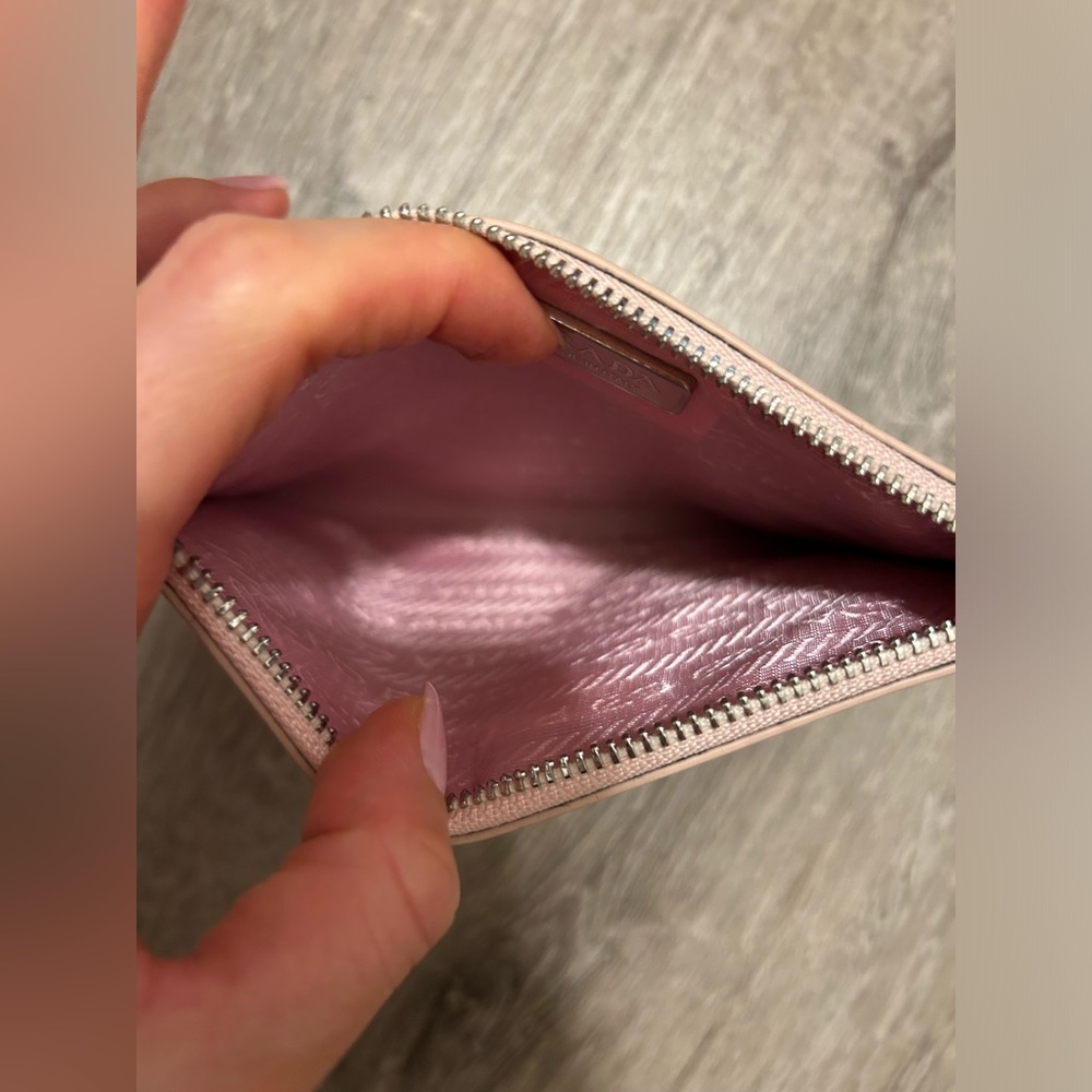 Prada Pink Saffiano Leather Clutch - Picture 3 of 4